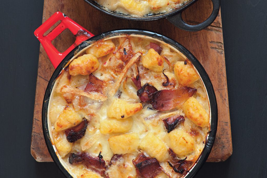 Recette du gratin montagnard au jambon cru