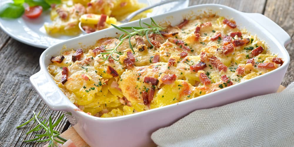 Recette du gratin montagnard au jambon cru